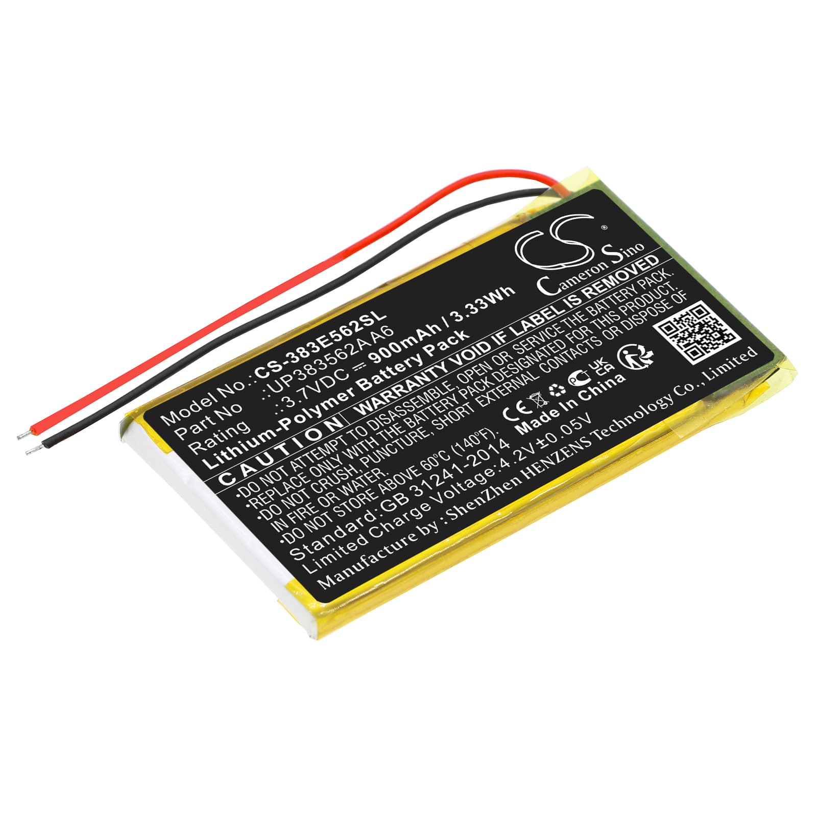 Replacement Battery for Palm Tungsten E - CS-383E562SL-1.jpg