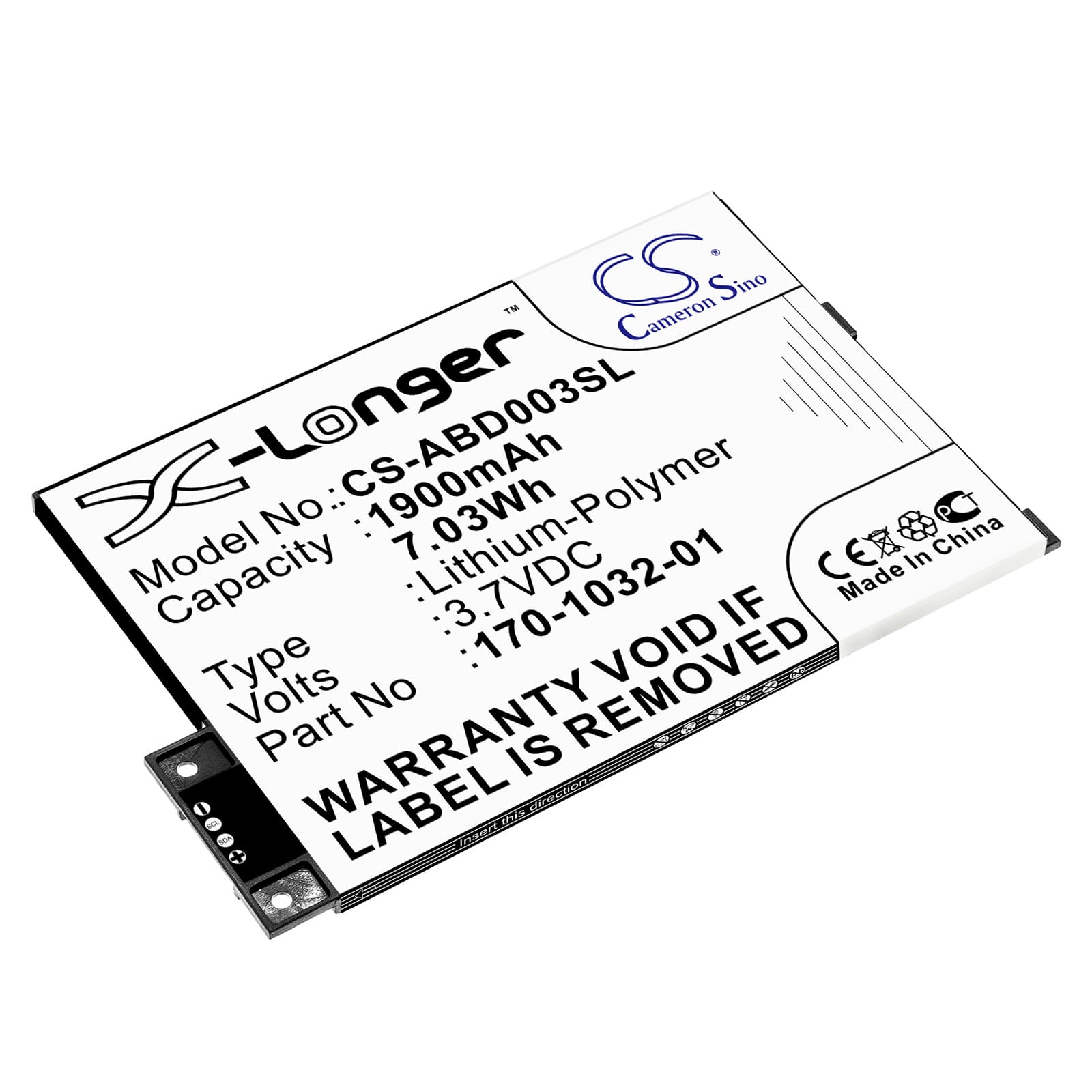 Replacement Battery for Amazon Kindle 3 - CS-ABD003SL-1.jpg