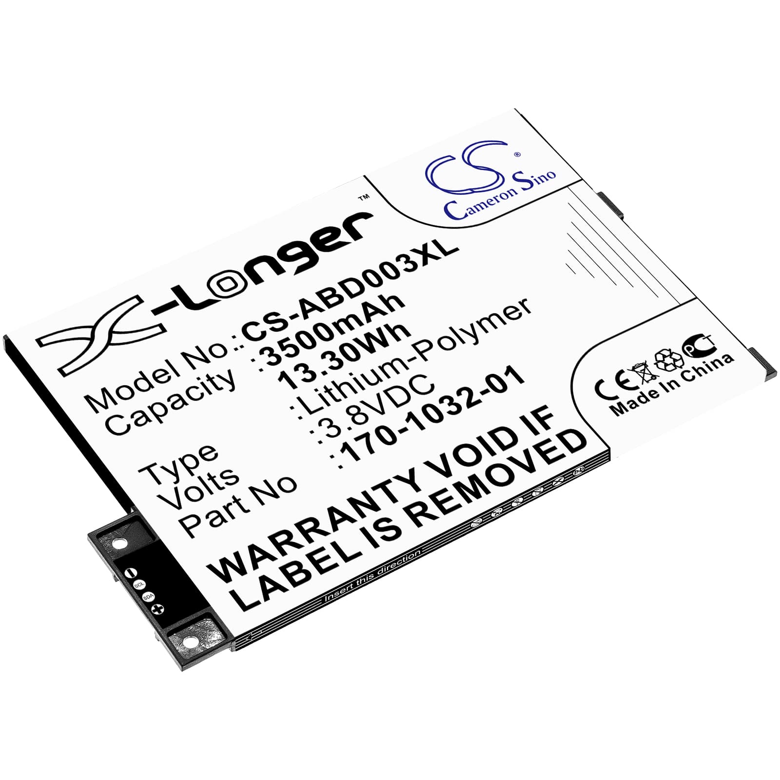 Replacement Battery for Amazon Kindle 3 - CS-ABD003XL-1.jpg