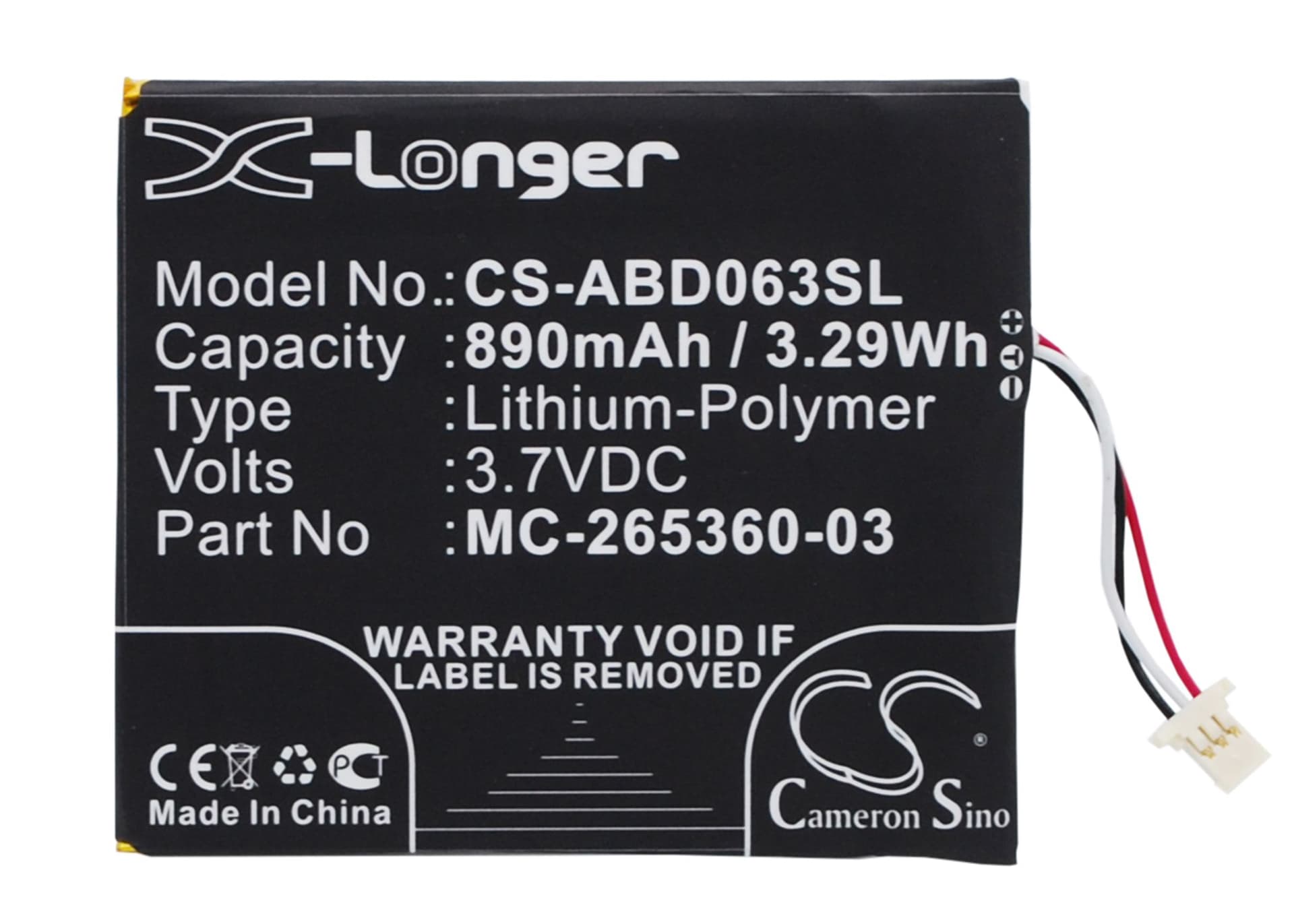 Replacement Battery for Amazon Kindle 7 - CS-ABD063SL-1.jpg