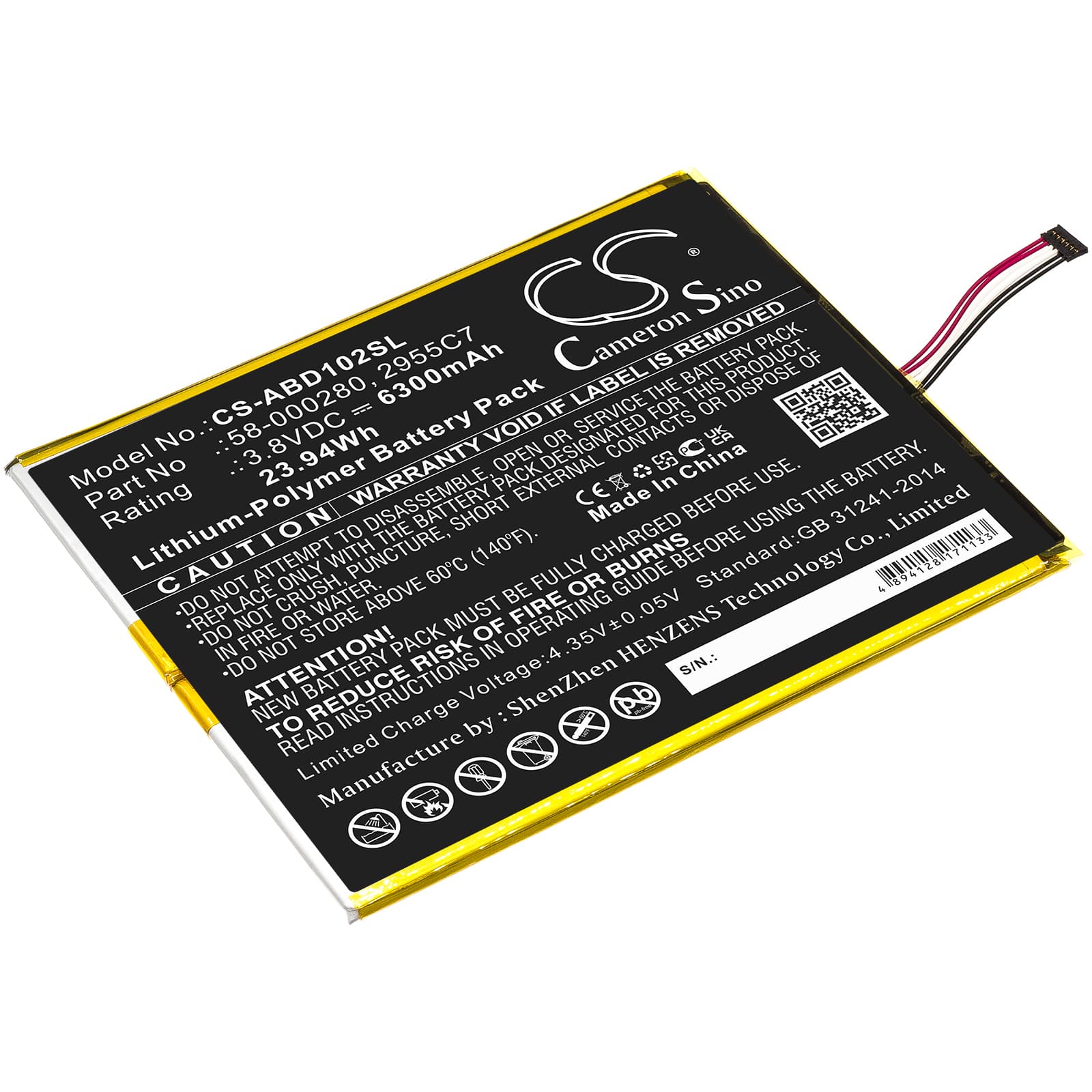 Replacement Battery for Amazon Kindle Fire HD 10.1 9th - CS-ABD102SL-1.jpg