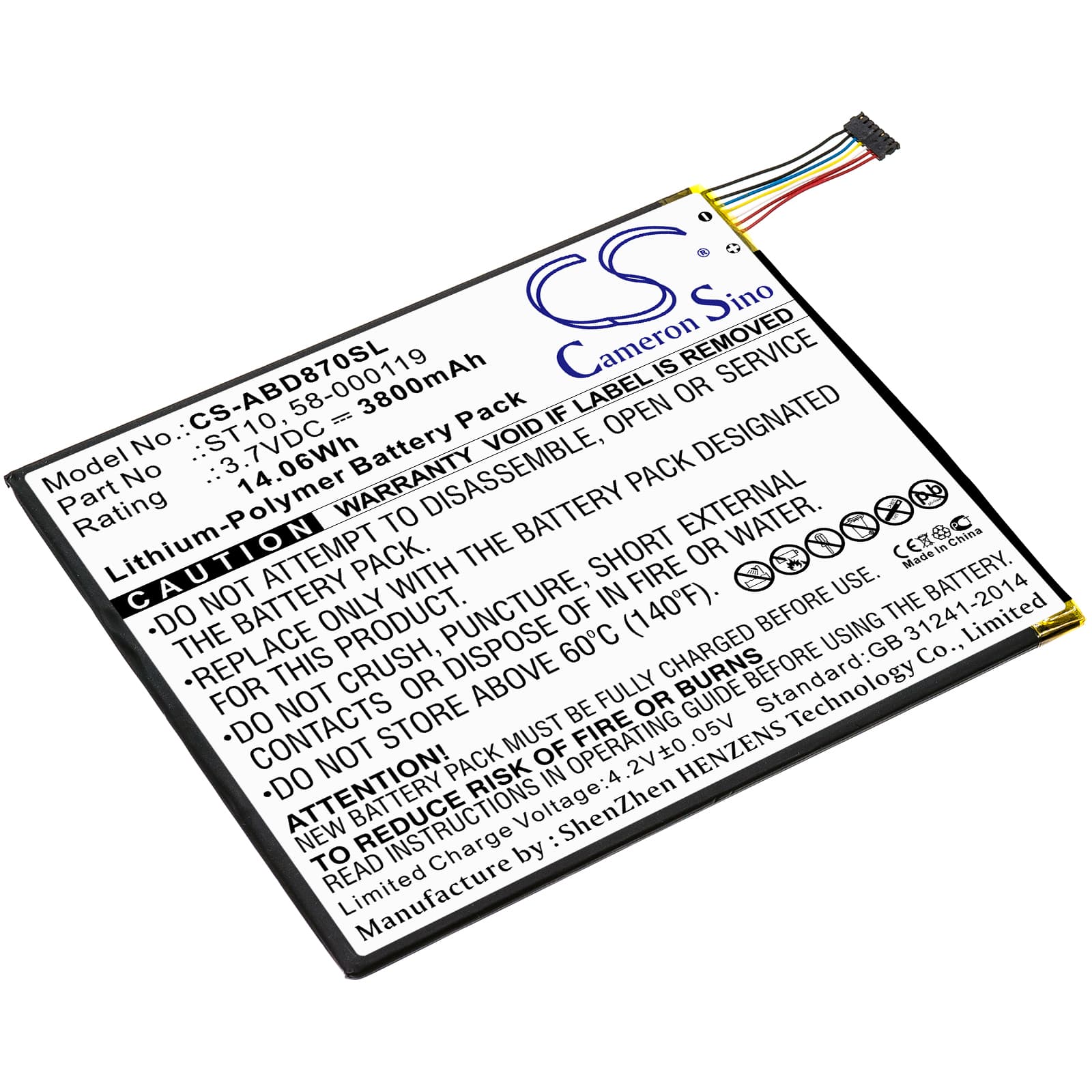 Replacement Battery for Amazon Kindle Fire HD 10 - CS-ABD870SL-1.jpg
