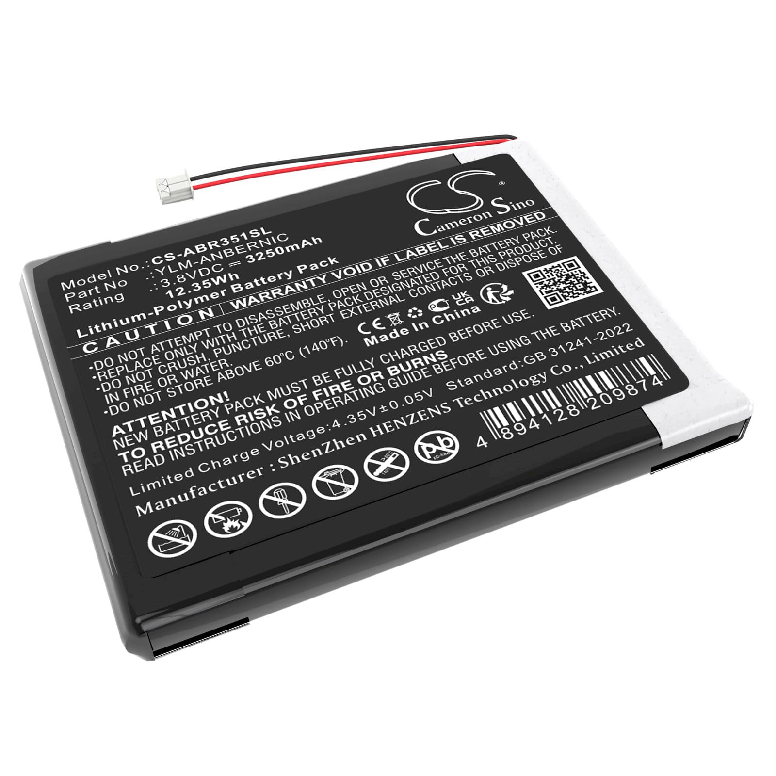 Replacement Battery for Anbernic RG35XX Handheld Game Emulator Console 3.5 Inch - CS-ABR351SL-1.jpg