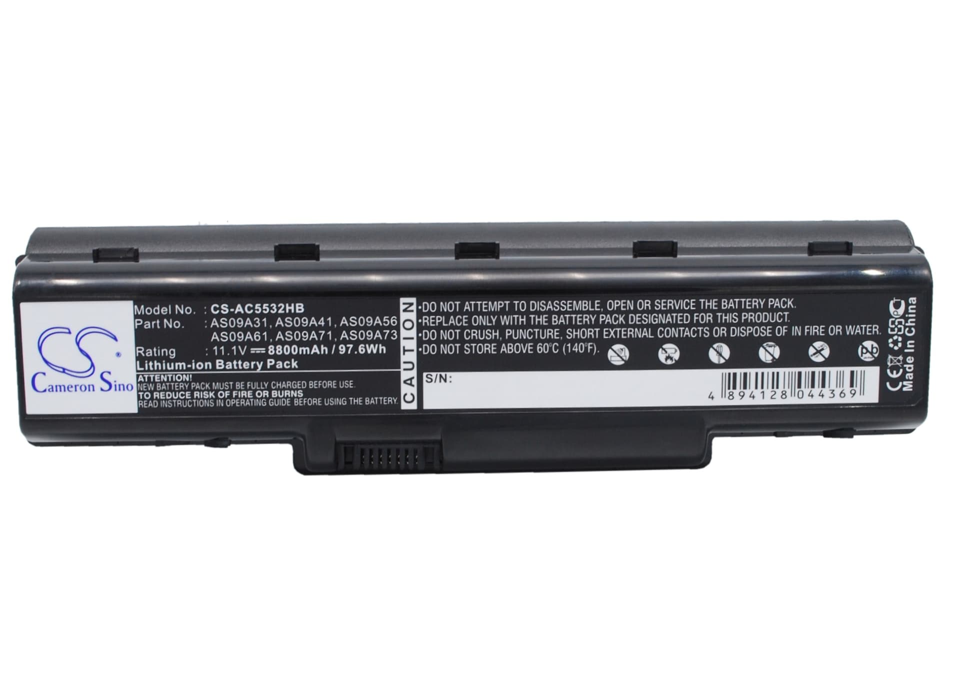 Replacement Battery for Gateway NV52 - CS-AC5532HB-1.jpg