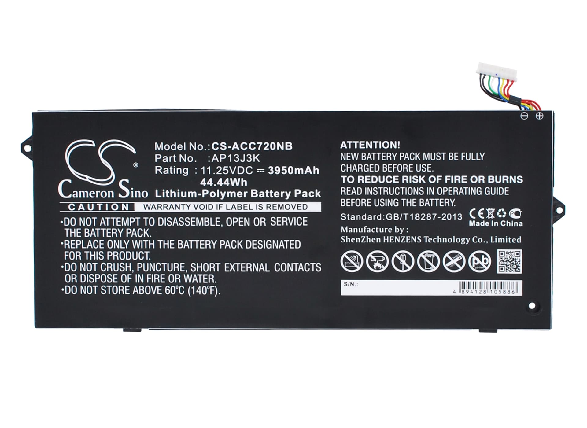 Replacement Battery for Acer Chromebook 11.6" - CS-ACC720NB-1.jpg