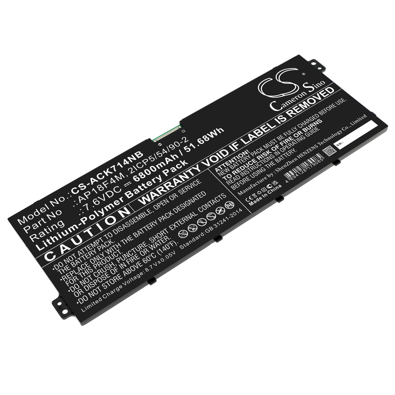 Replacement Battery for Acer Chromebook 714 CB714-1WT-53FX - CS-ACK714NB-1.jpg