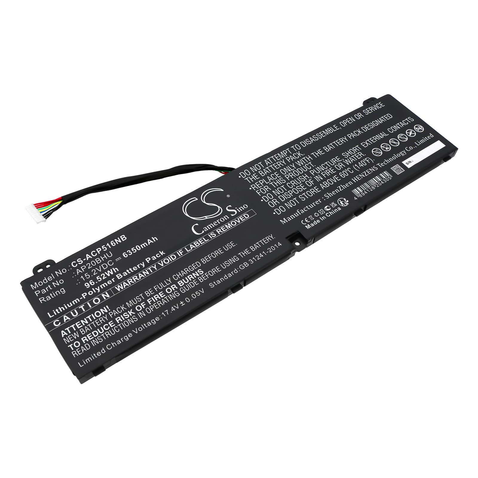 Replacement Battery for Acer Predator Triton 500 SE PT516-52s-72FE - CS-ACP516NB-1.jpg
