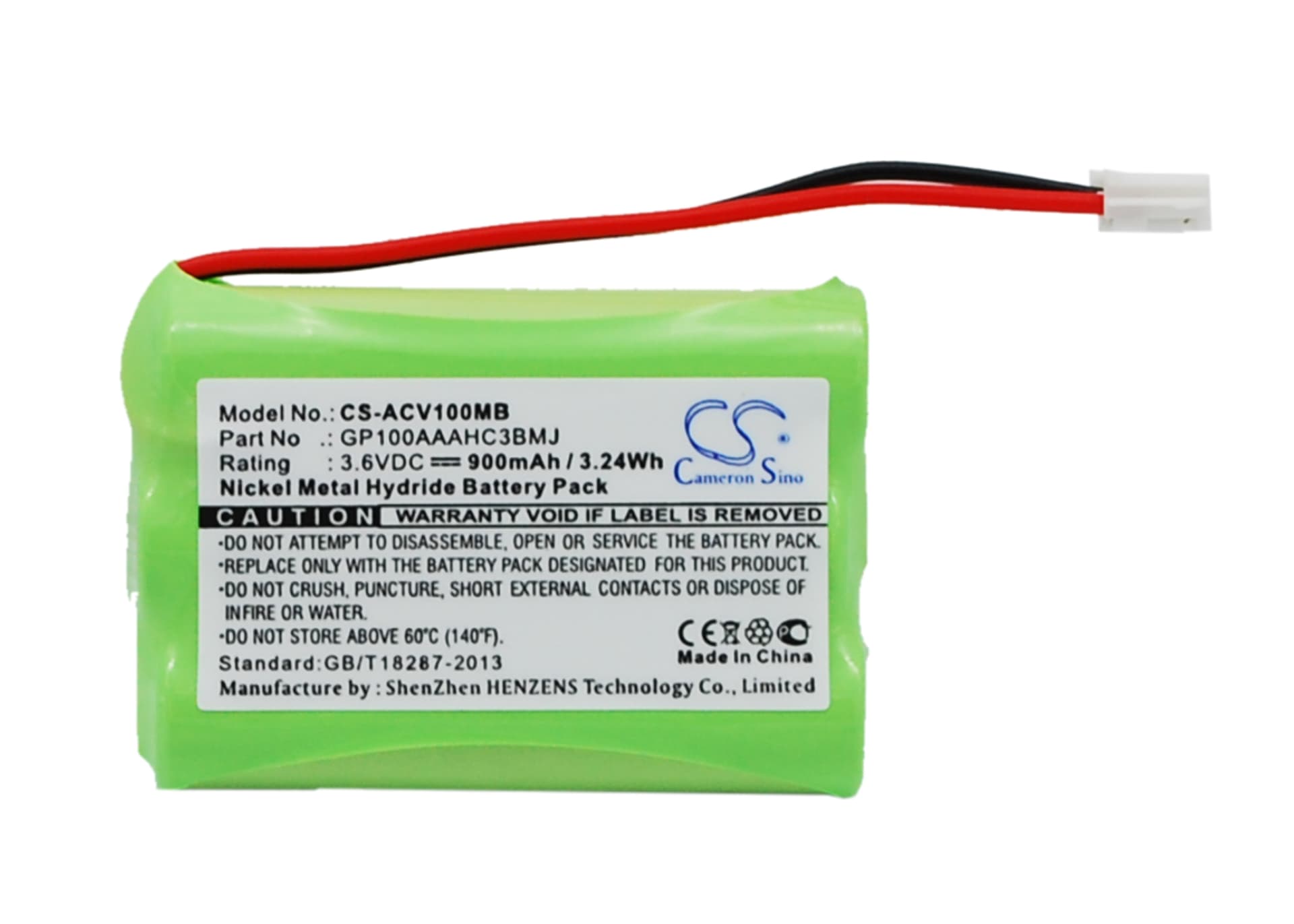 Replacement Battery for Audioline Baby Care V100