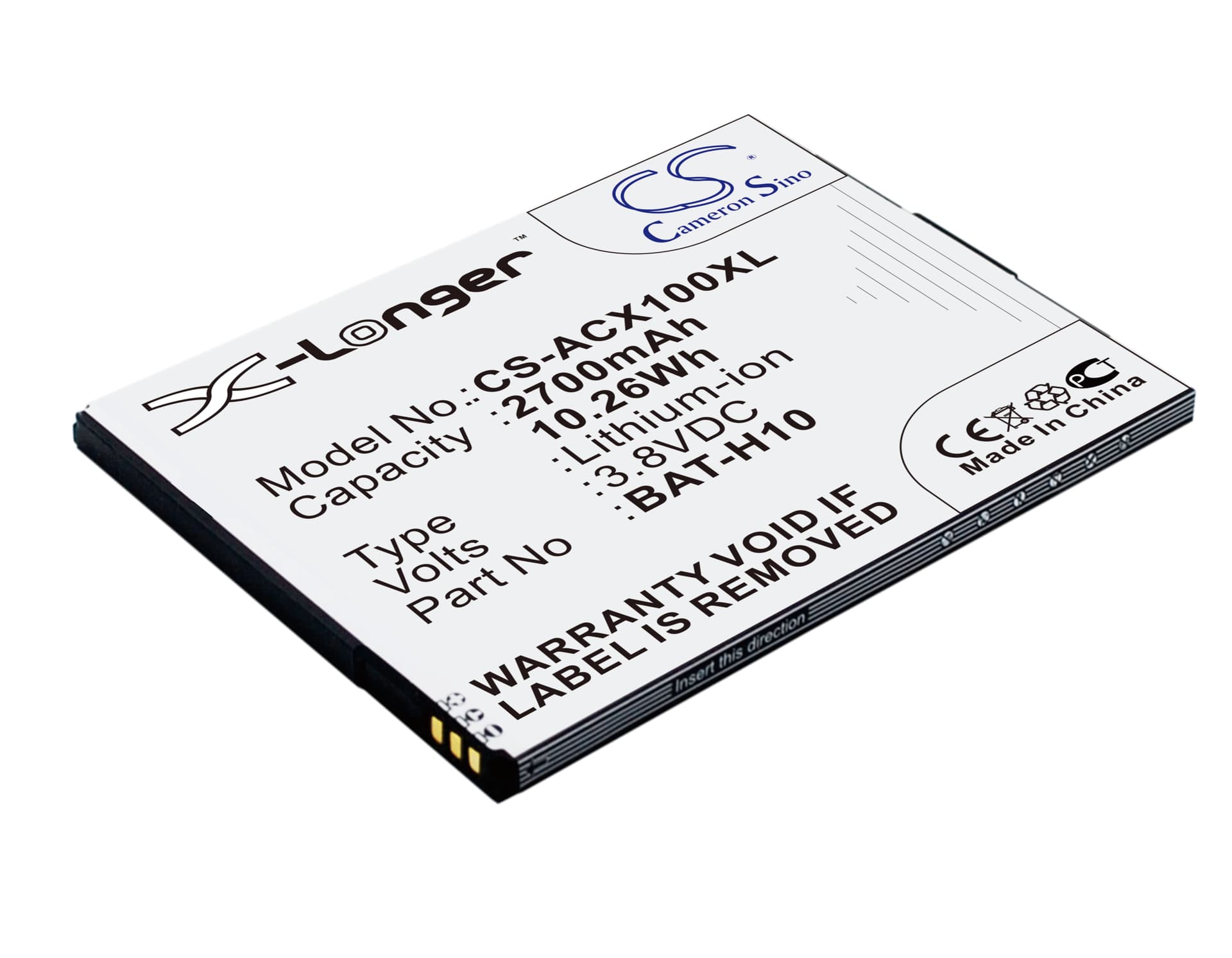 Replacement Battery for Acer Liquid X1 - CS-ACX100XL-1.jpg