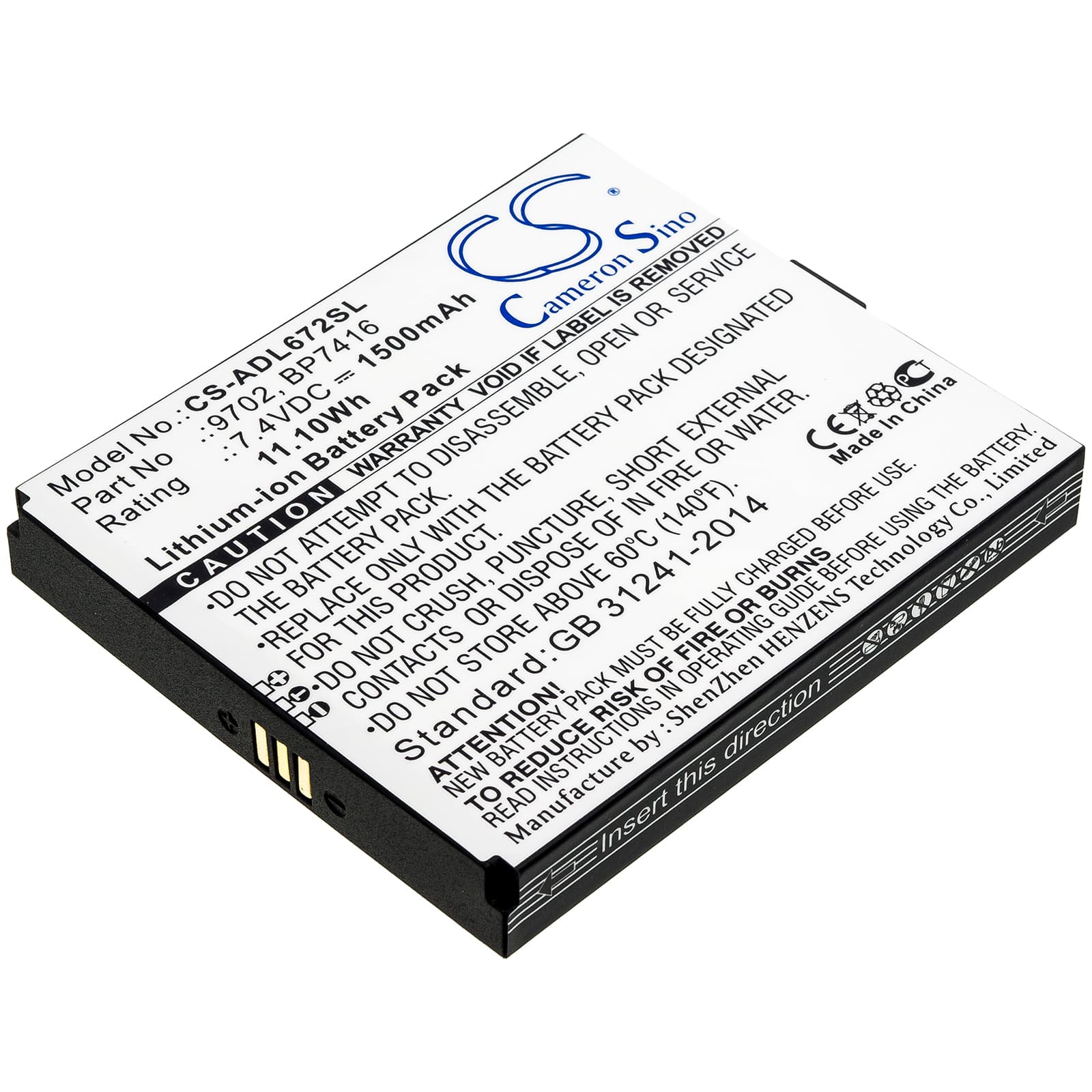 Replacement Battery for Additel 672 - CS-ADL672SL-1.jpg