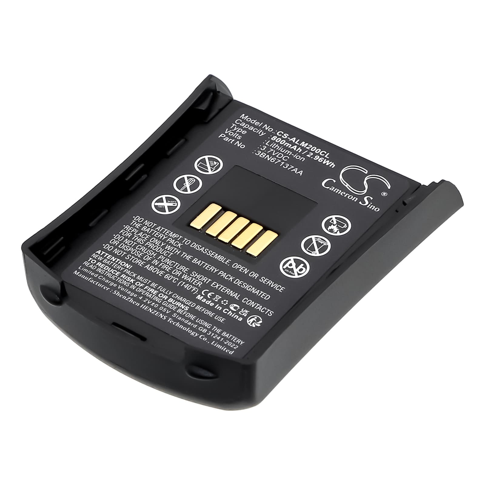 Replacement Battery for Alcatel Mobile Reflexes 200 - CS-ALM200CL-1.jpg