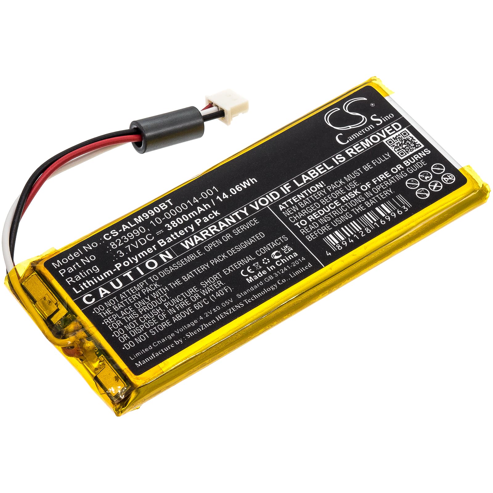 Replacement Battery for ADT Panel SmartThings - CS-ALM990BT-1.jpg