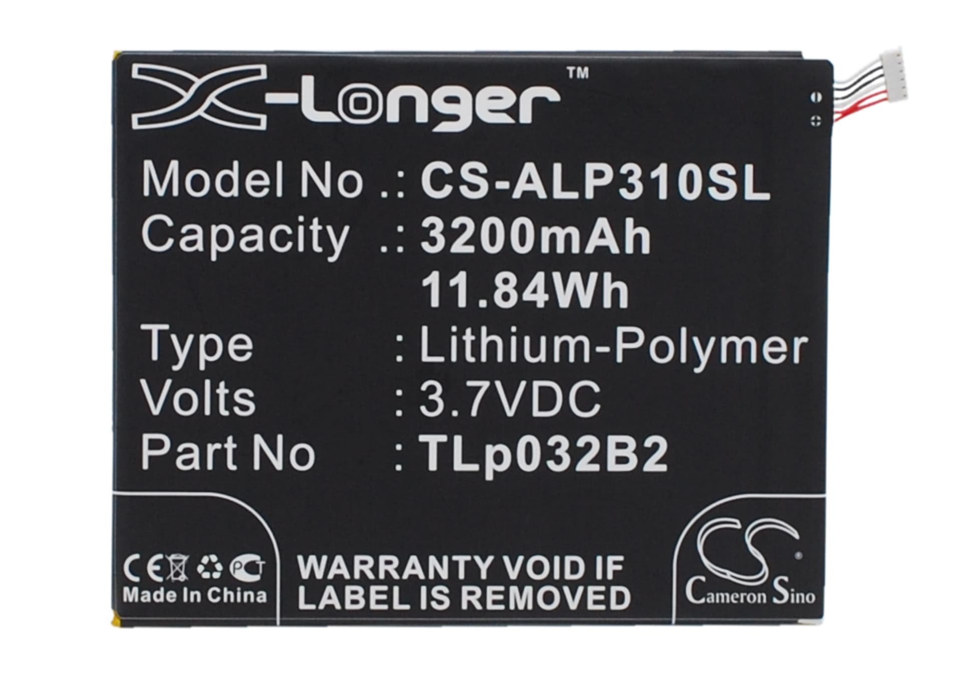 Replacement Battery for Alcatel One Touch POP 7 - CS-ALP310SL-1.jpg