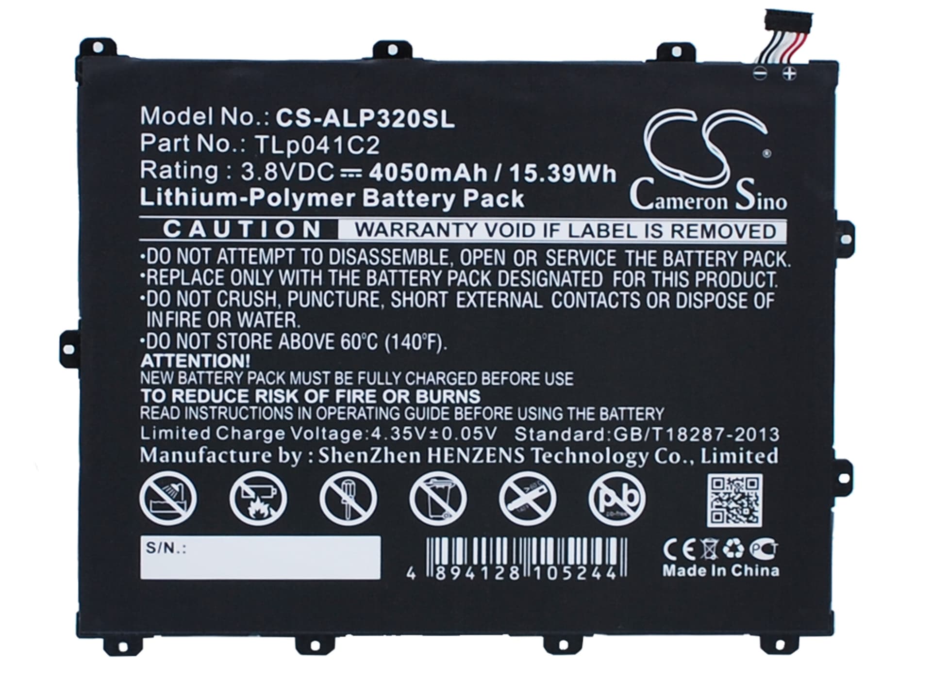 Replacement Battery for Alcatel One Touch POP 8 - CS-ALP320SL-1.jpg
