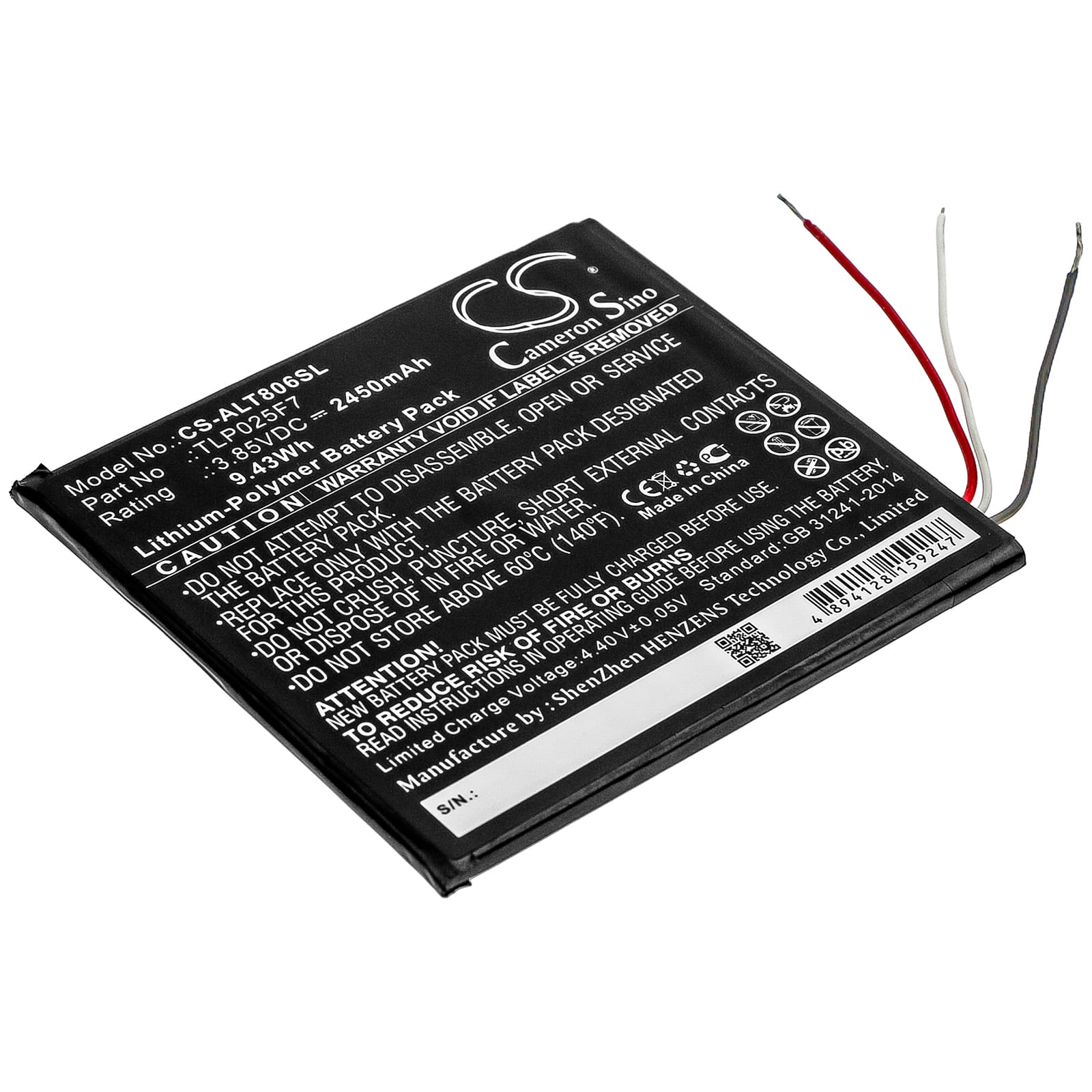 Replacement Battery for Alcatel 1T 7" - CS-ALT806SL-1.jpg
