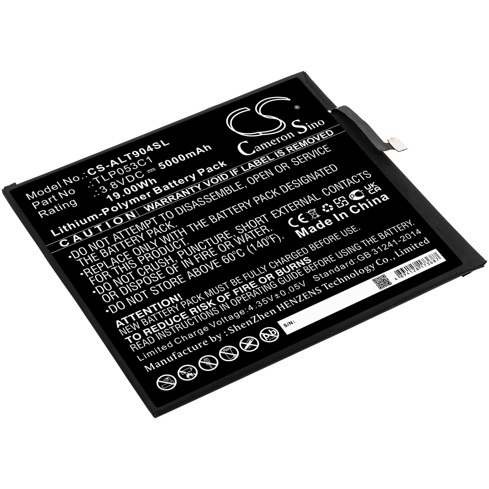 Replacement Battery for Alcatel Tab 8 - CS-ALT904SL-1.jpg