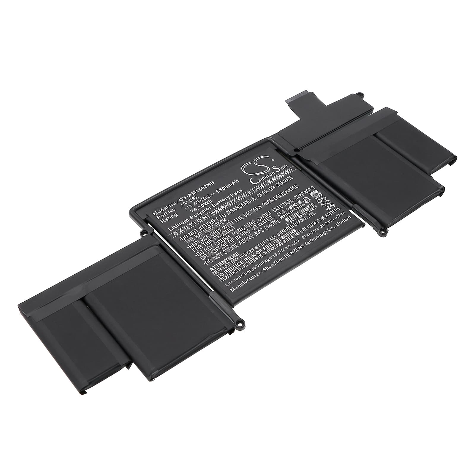 Replacement Battery for Apple Macbook Pro 13" 2015 Retina - CS-AM1502NB-1.jpg