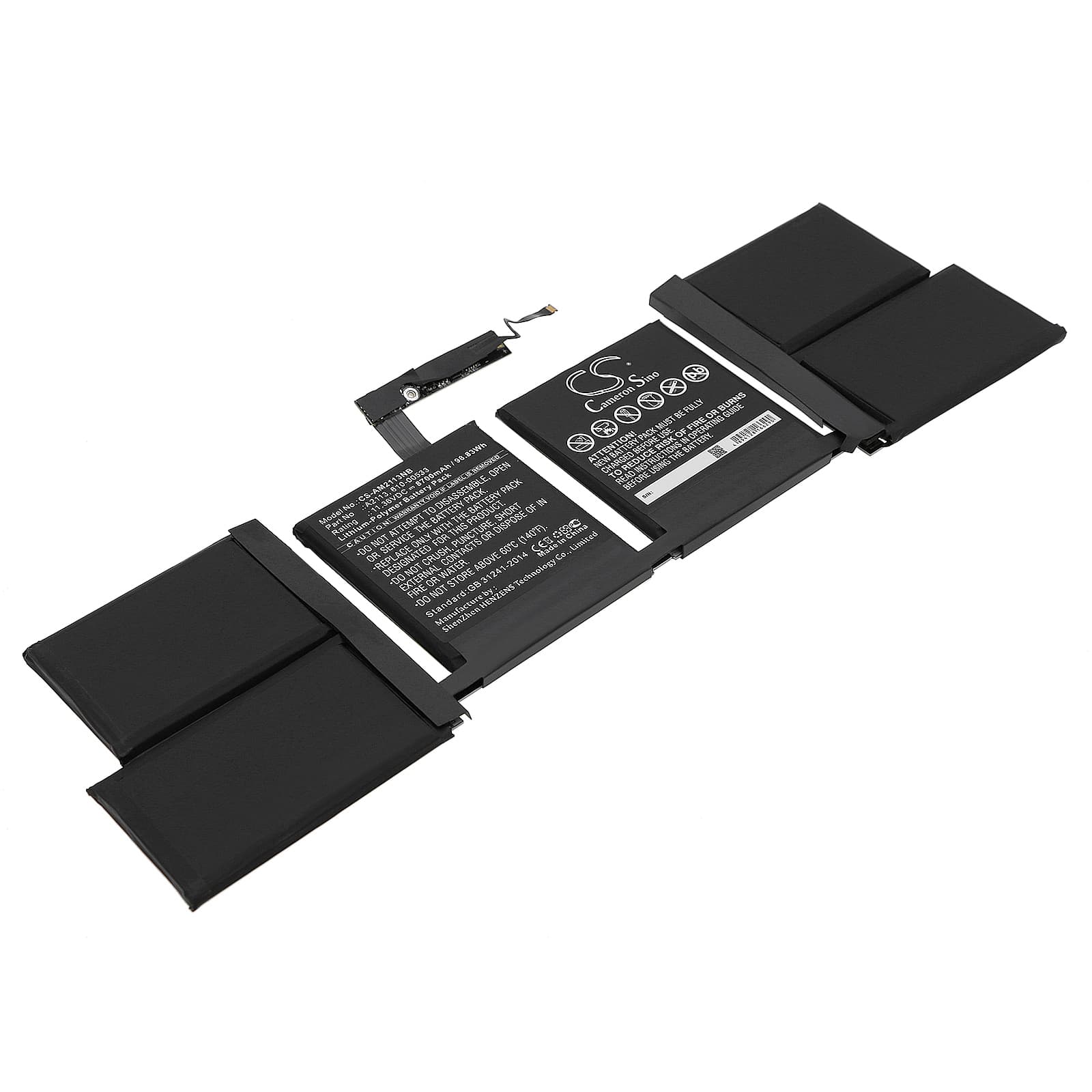 Replacement Battery for Apple MacBook Pro 16 2019 - CS-AM2113NB-1.jpg