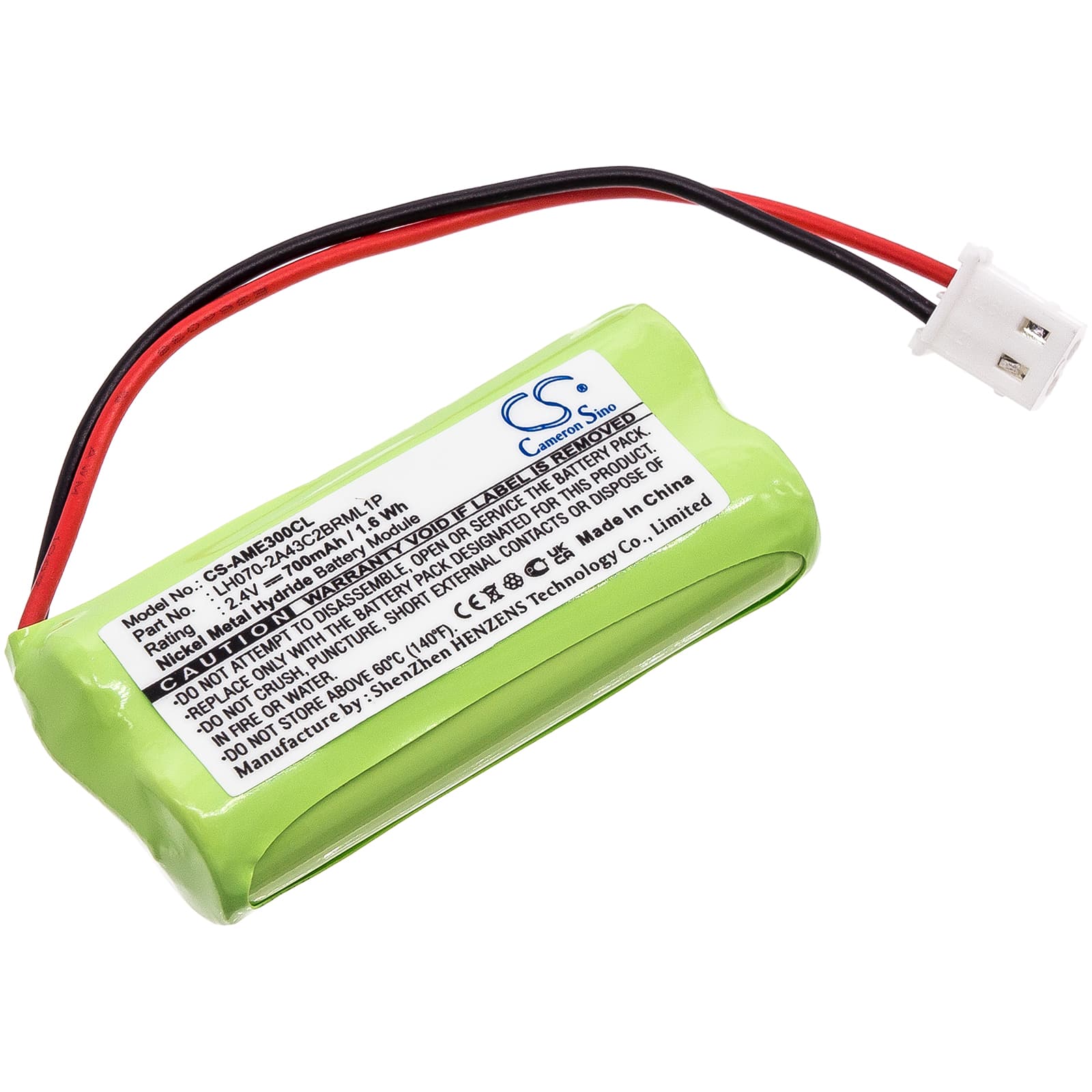 Replacement Battery for Motorola MBP160 - CS-AME300CL-1.jpg
