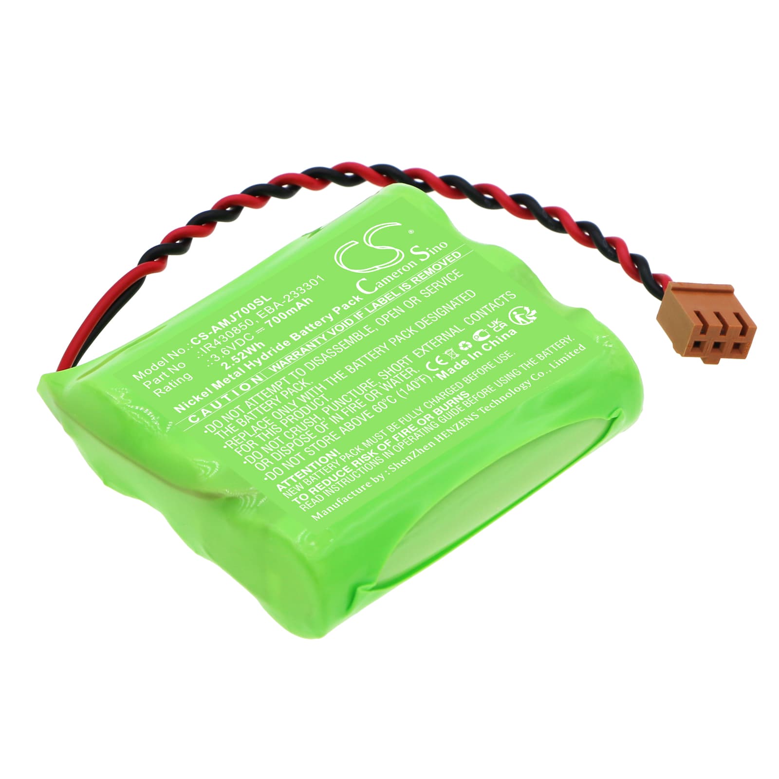 Replacement Battery for Amano MJR-7000 - CS-AMJ700SL-1.jpg