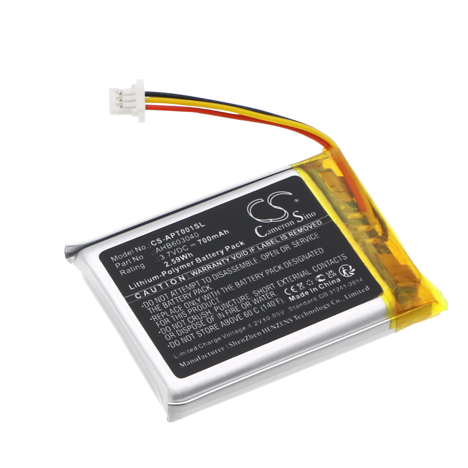 Replacement Battery for adidas RPT-01 - CS-APT001SL-1.jpg