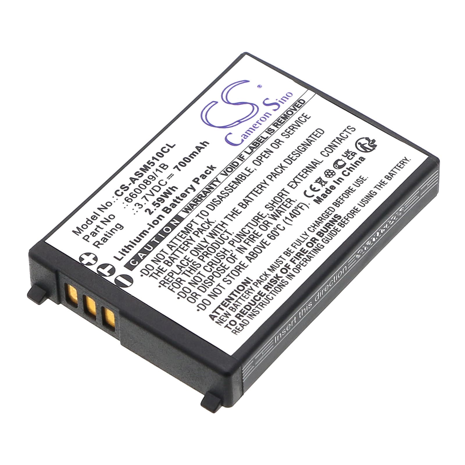Replacement Battery for Ascom 51 Advanced - CS-ASM510CL-1.jpg