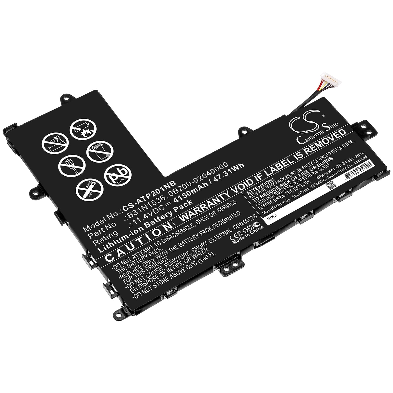 Replacement Battery for Asus TP201 - CS-ATP201NB-1.jpg