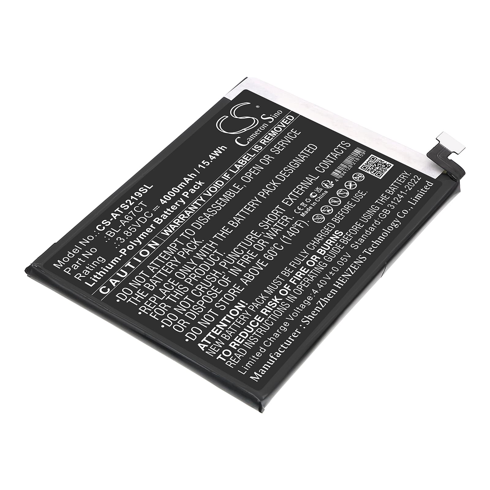 Replacement Battery for AT&T SL219A - CS-ATS219SL-1.jpg