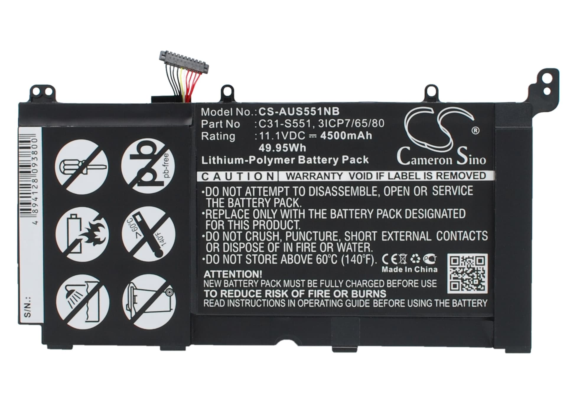 Replacement Battery for Asus VivoBook S551L - CS-AUS551NB-1.jpg