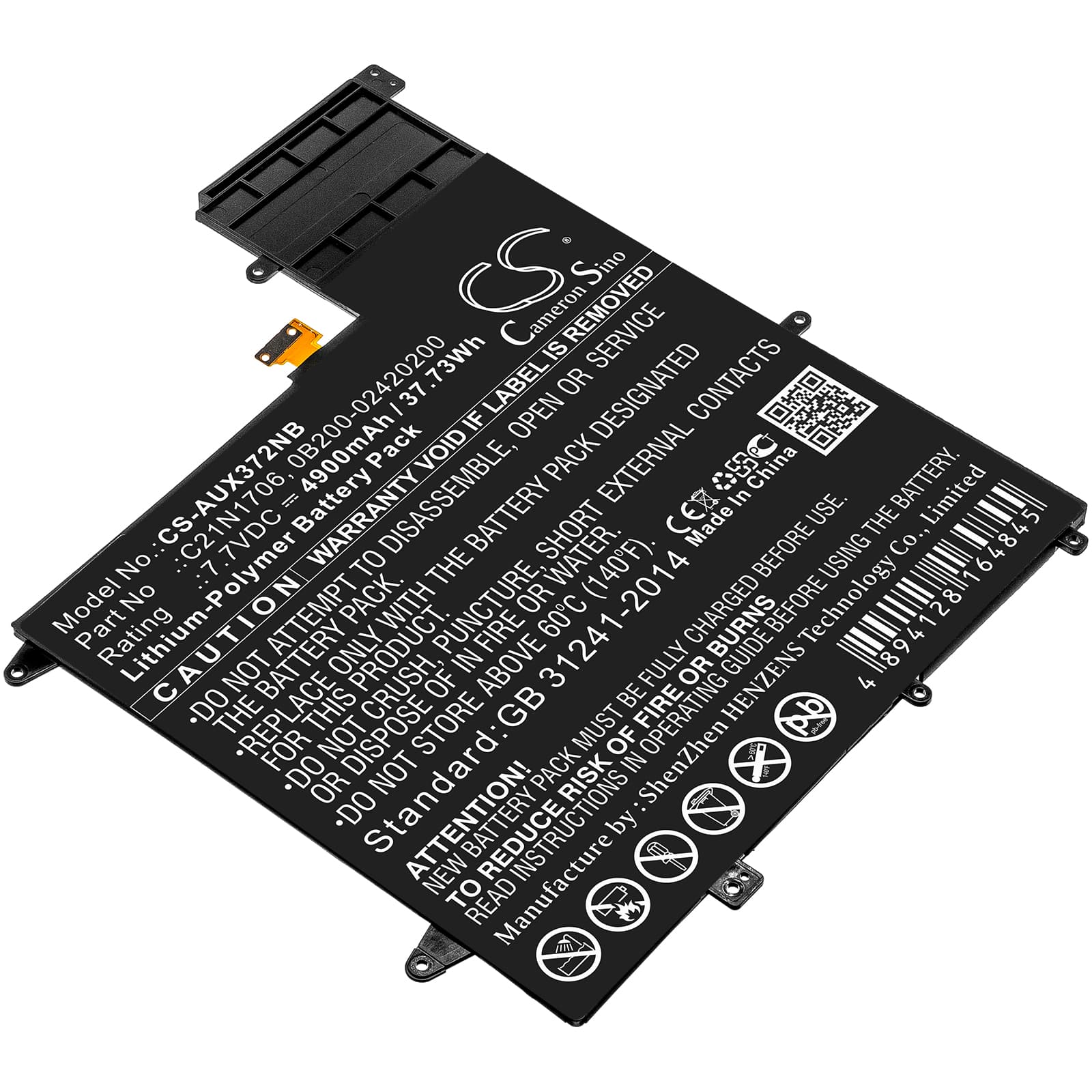 Replacement Battery for Asus UX370UA-0061A7500U - CS-AUX372NB-1.jpg