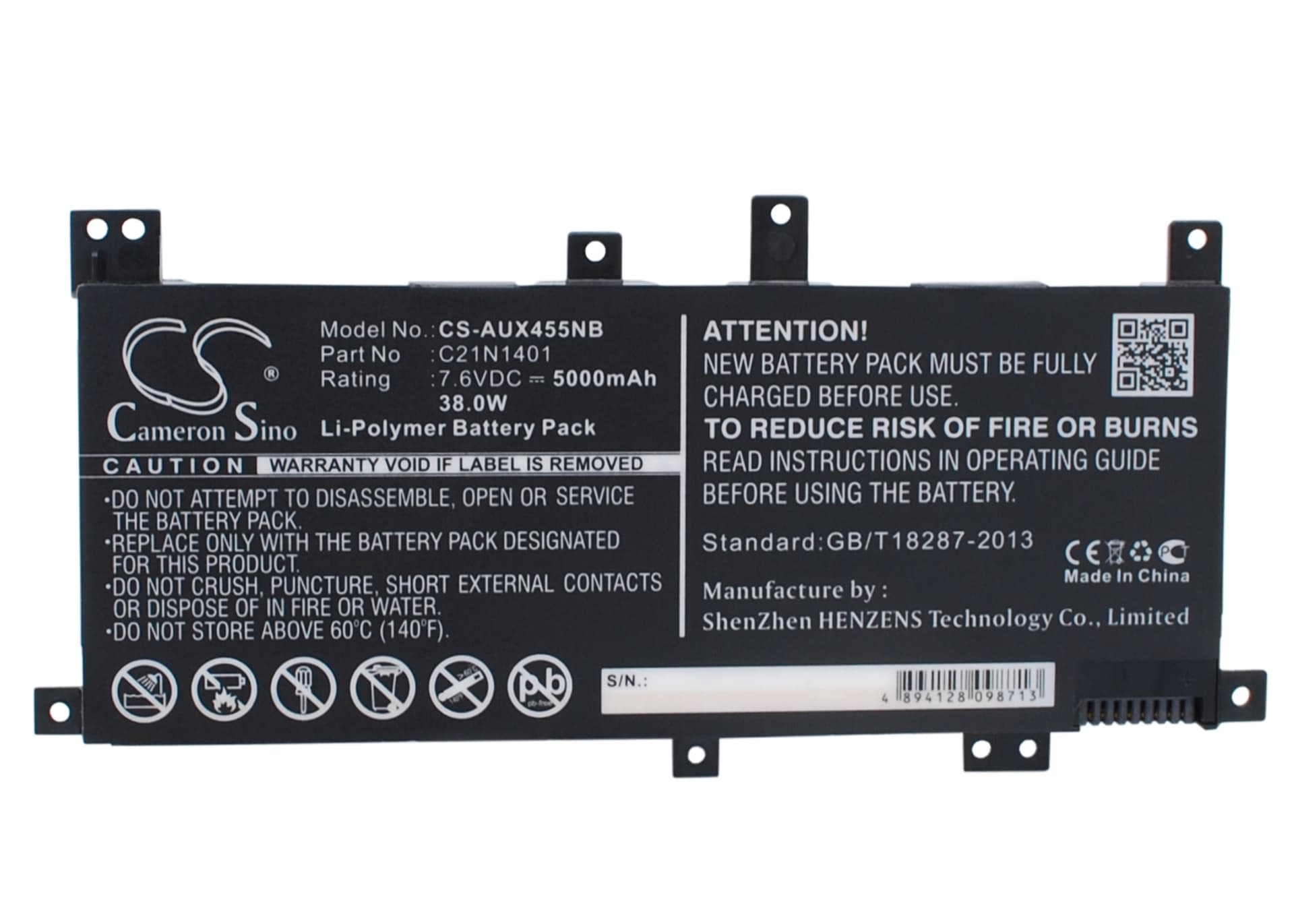 Replacement Battery for Asus X455LA - CS-AUX455NB-1.jpg