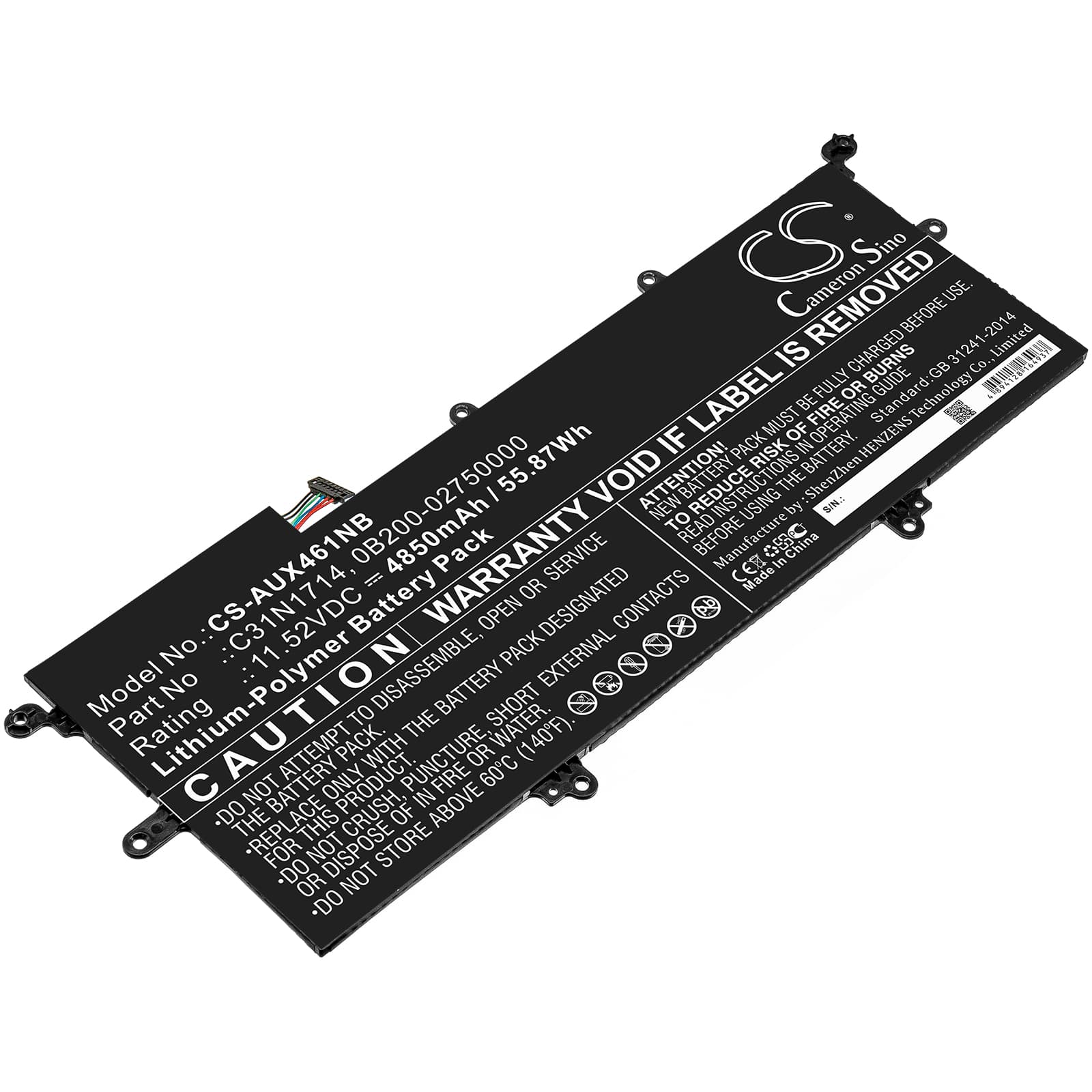 Replacement Battery for Asus ZenBook Flip 14 UX461UA-M00540 - CS-AUX461NB-1.jpg
