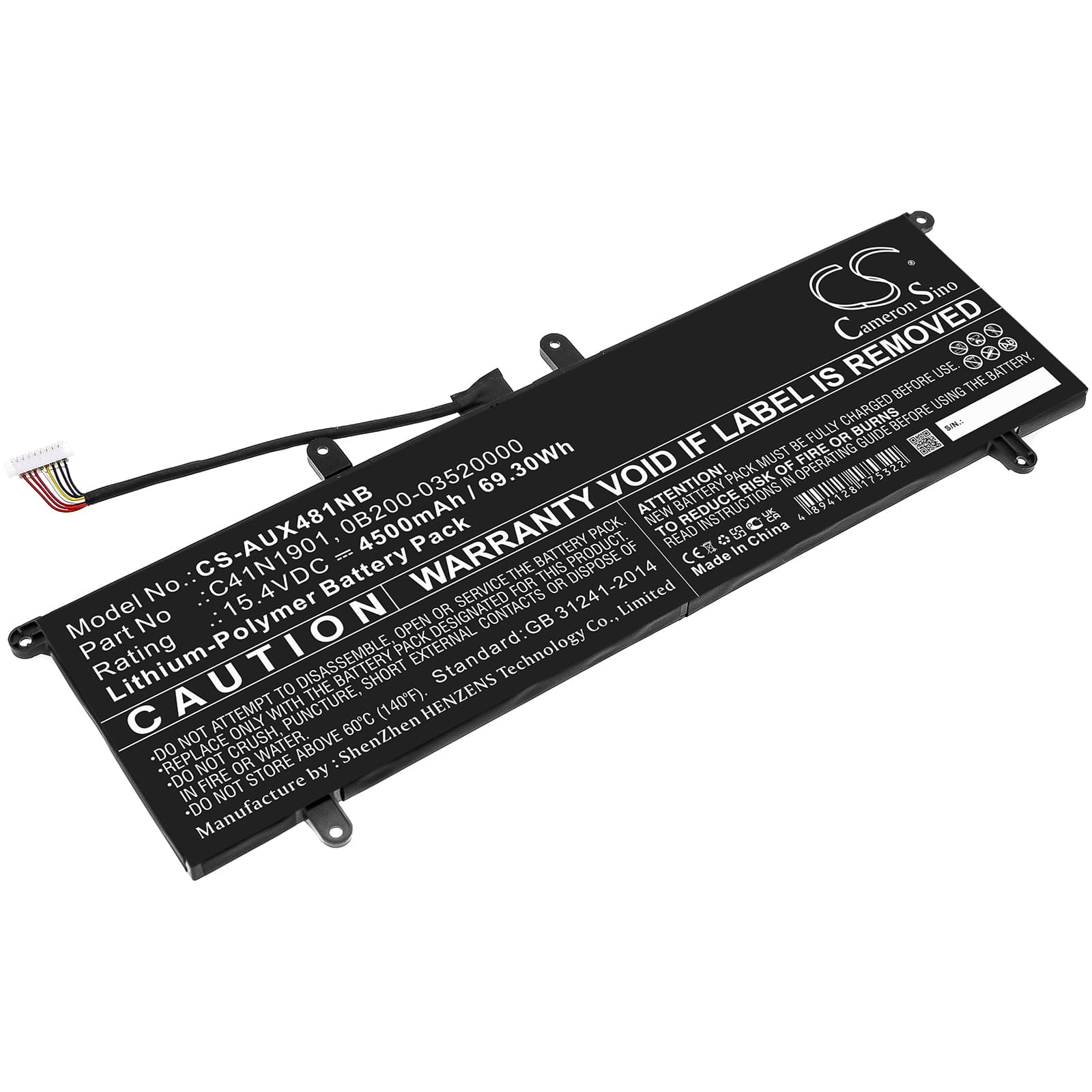 Replacement Battery for Asus ZenBook Duo UX481FA-HJ047T - CS-AUX481NB-1.jpg