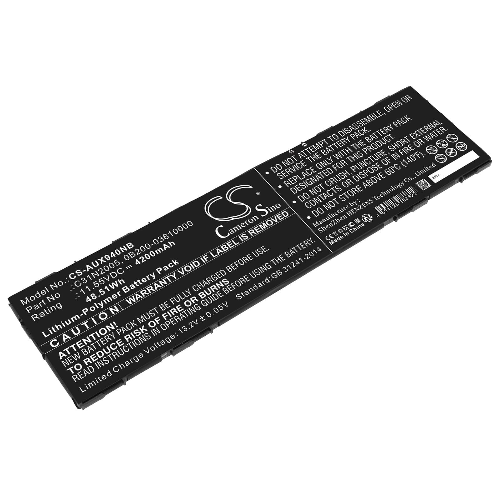 Replacement Battery for Asus ChromeBook CX9 - CS-AUX940NB-1.jpg