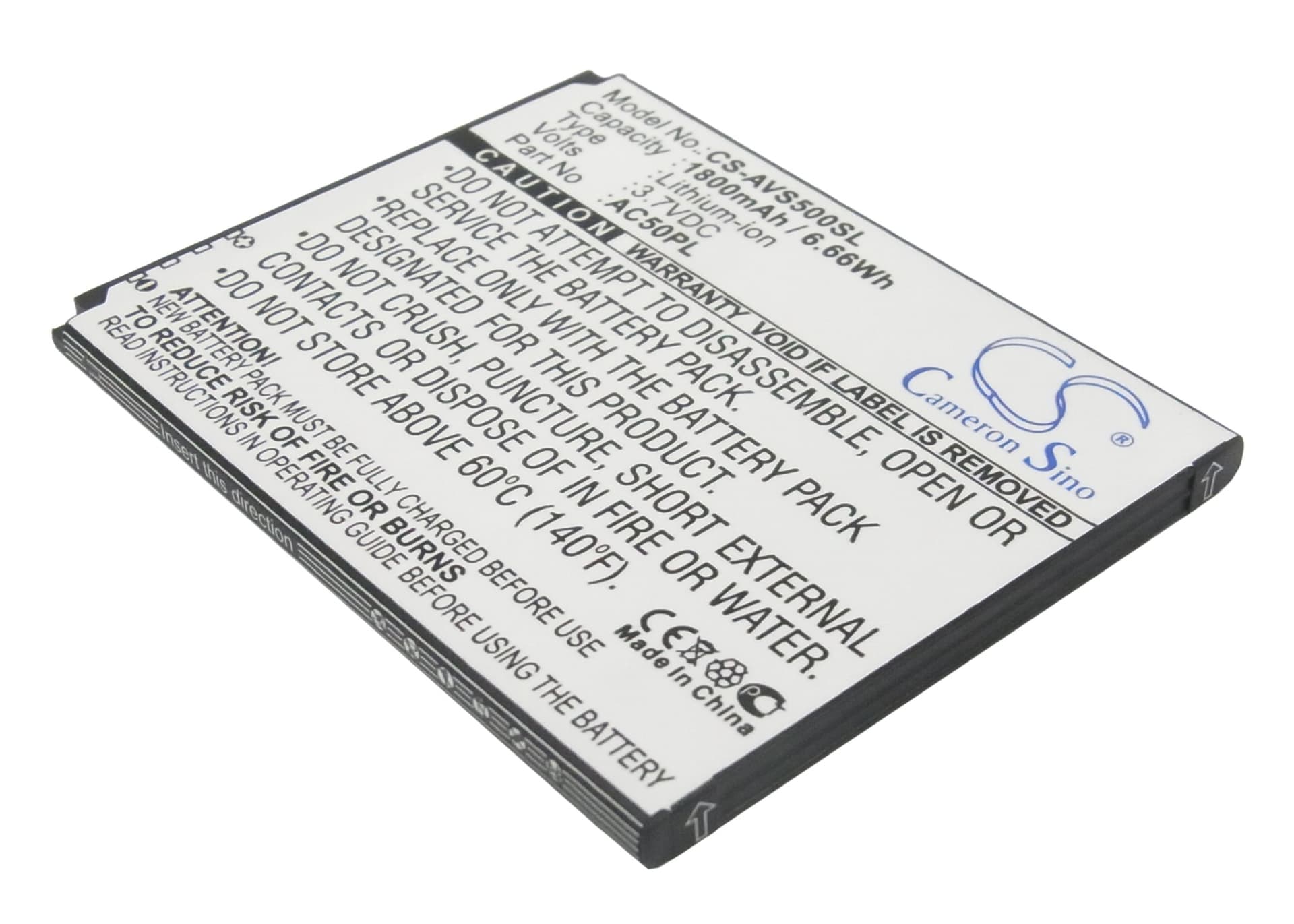 Replacement Battery for Archos 50 - CS-AVS500SL-1.jpg