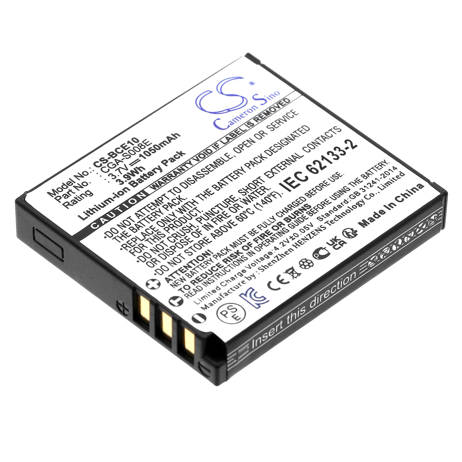 Replacement Battery for Panasonic Lumix DMC-FX30EG-T - CS-BCE10-1.jpg