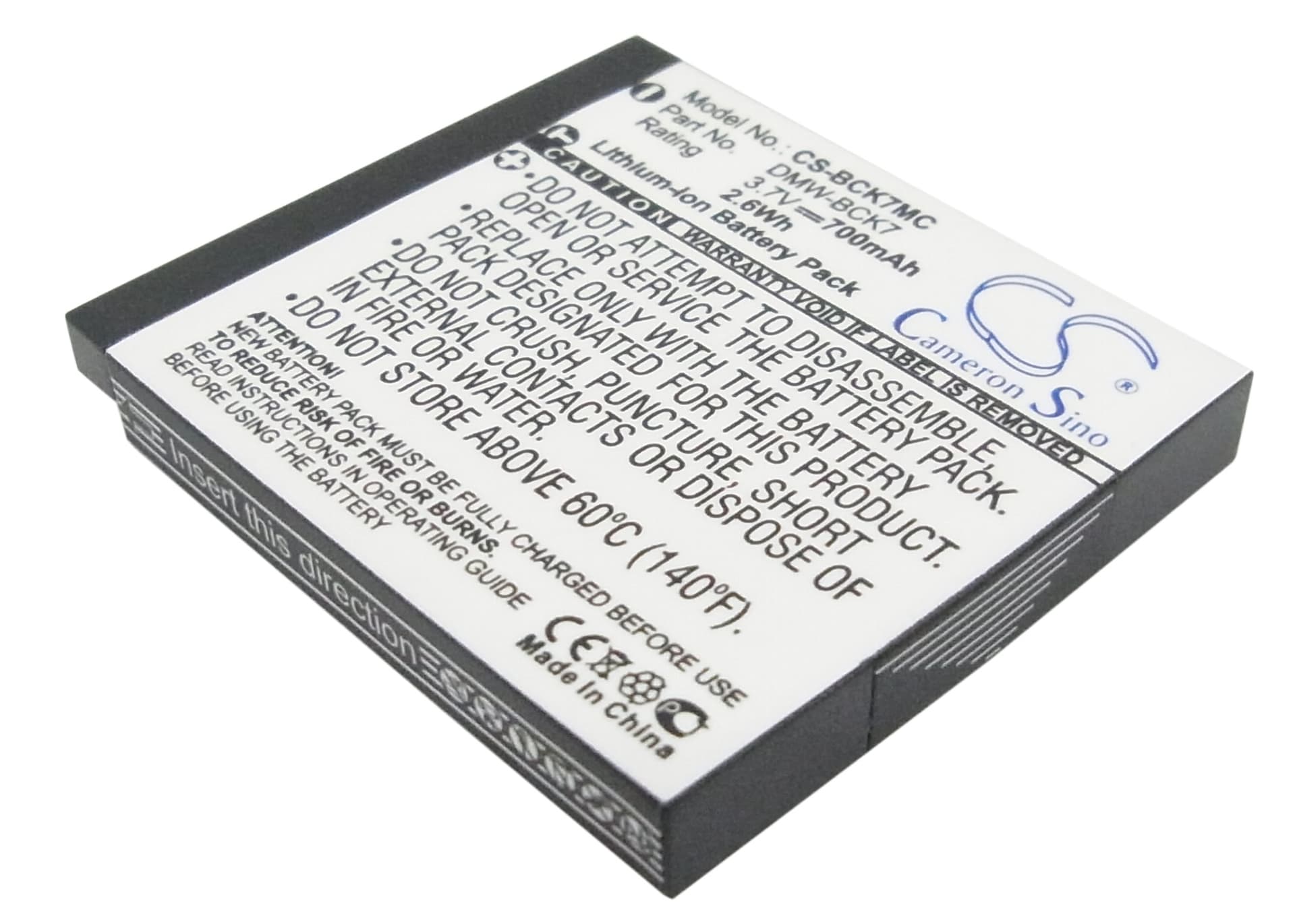 Replacement Battery for Panasonic Lumix DMC-S3 - CS-BCK7MC-1.jpg
