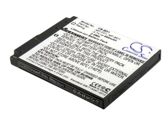 Replacement Battery for Sony Cyber-shot DSC-T200/B - CS-BD1-1.jpg