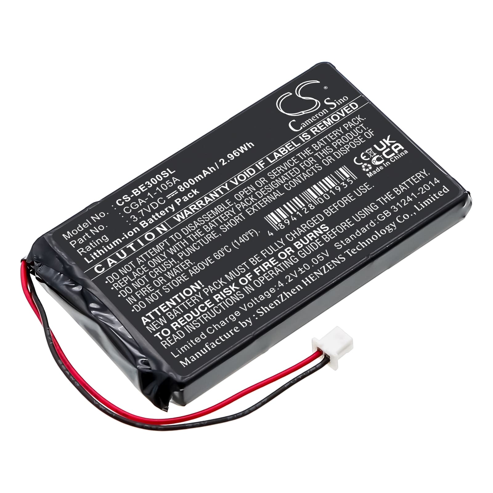 Replacement Battery for Casio Cassiopeia BE-300 - CS-BE300SL-1.jpg