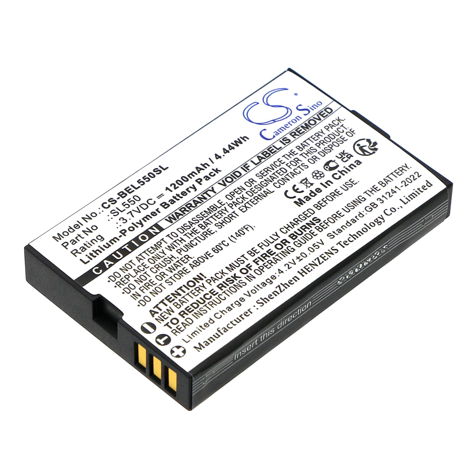 Replacement Battery for Bea-fon AL550 - CS-BEL550SL-1.jpg