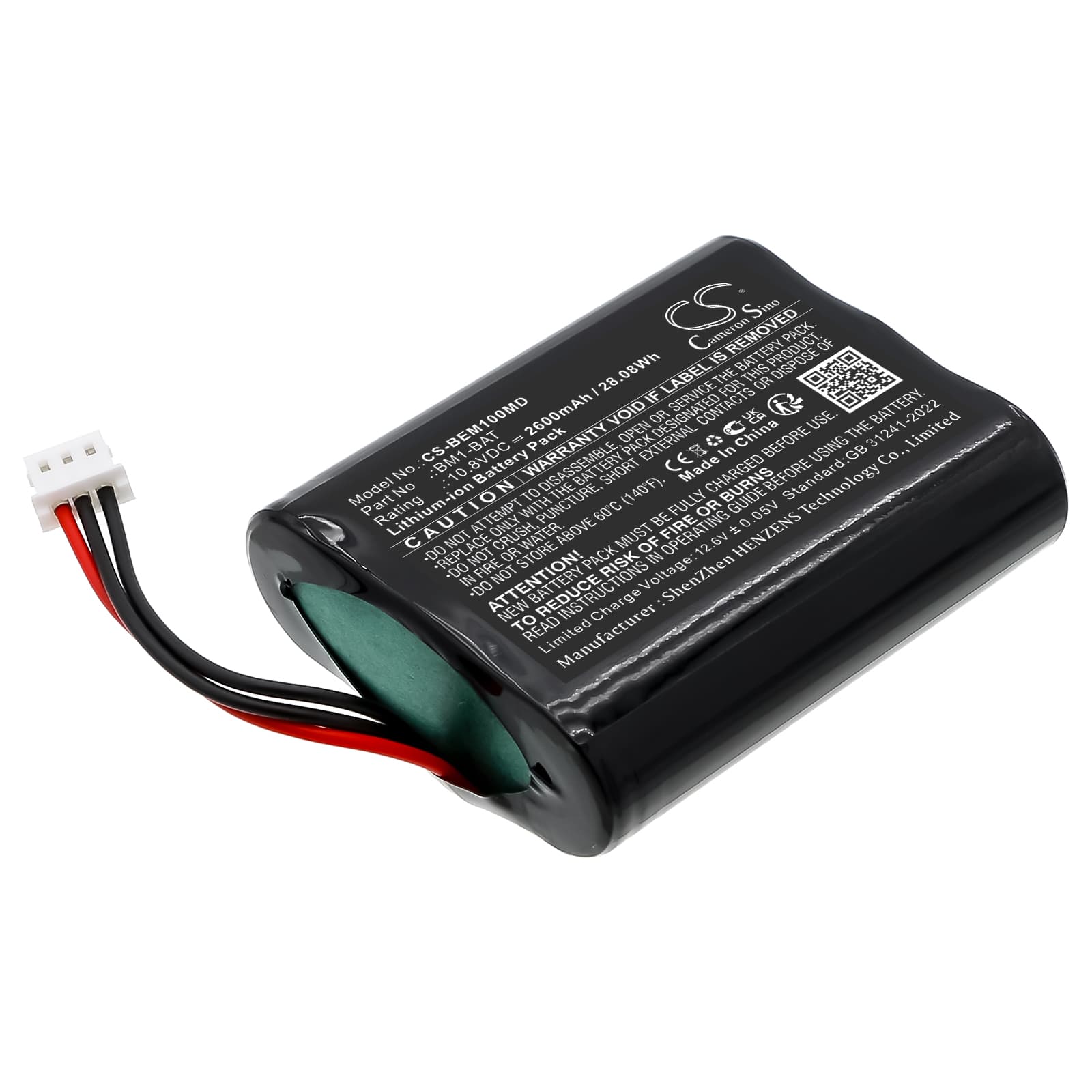 Replacement Battery for Bionet BM1 Vet - CS-BEM100MD-1.jpg