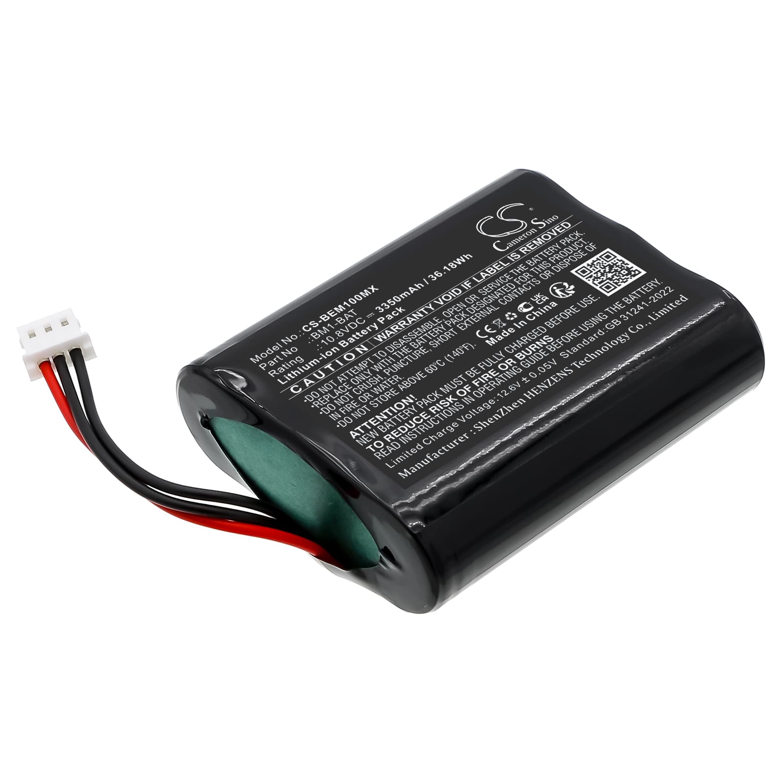Replacement Battery for Bionet BM1 Vet - CS-BEM100MX-1.jpg