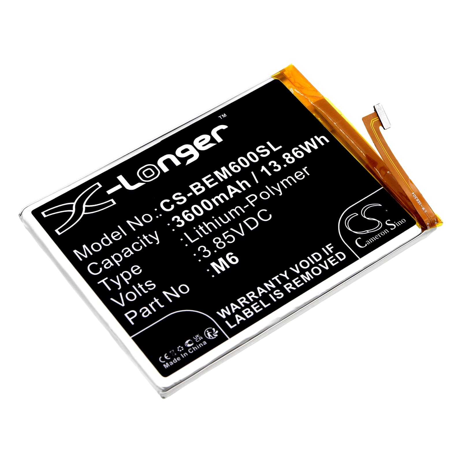 Replacement Battery for Bea-fon M6 Premium - CS-BEM600SL-1.jpg