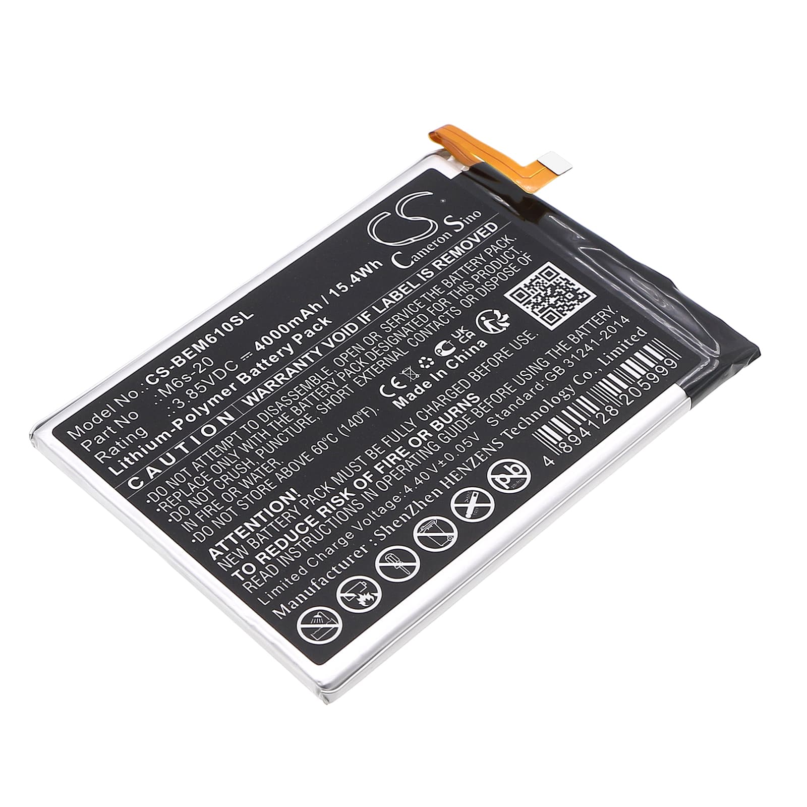 Replacement Battery for Bea-fon M6s Premium - CS-BEM610SL-1.jpg