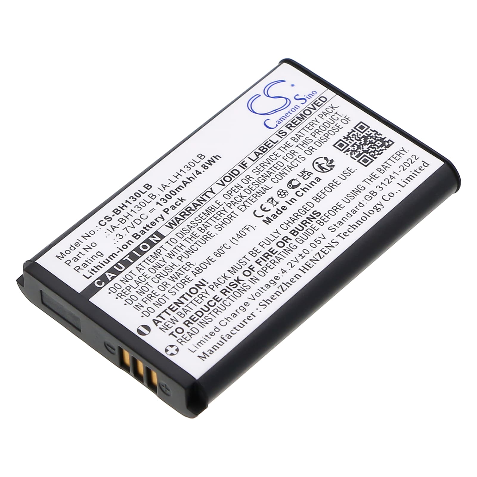 Replacement Battery for Samsung SMX-C14 - CS-BH130LB-1.jpg