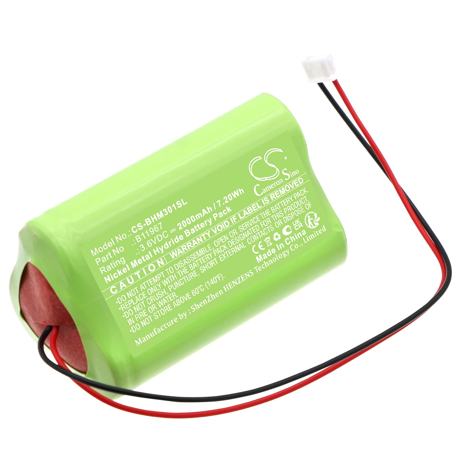 Replacement Battery for Bacharach Medigas PM 3010 N2O Monitor - CS-BHM301SL-1.jpg