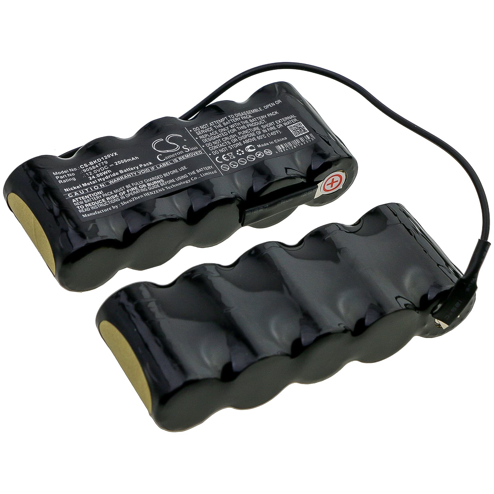 Replacement Battery for Black&Decker Z-PD1200 - CS-BKD120VX-1.jpg