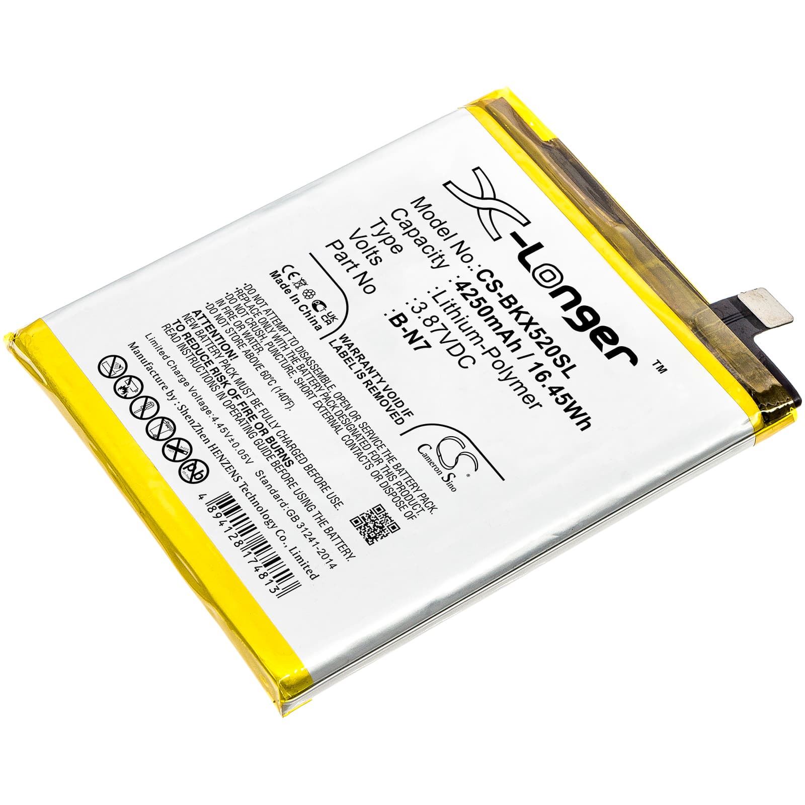 Replacement Battery for Vivo X50 Pro+ - CS-BKX520SL-1.jpg