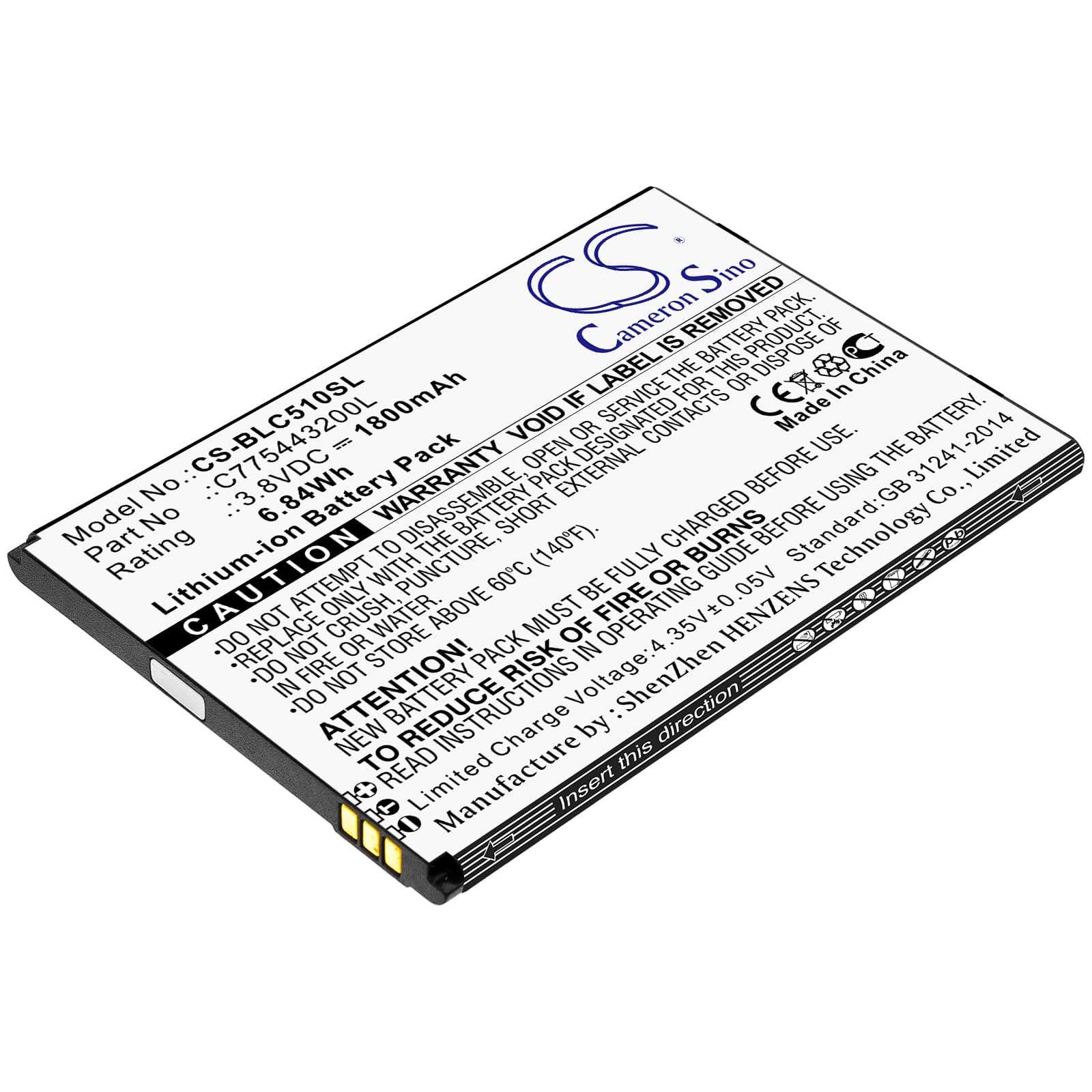 Replacement Battery for BLU C5L - CS-BLC510SL-1.jpg