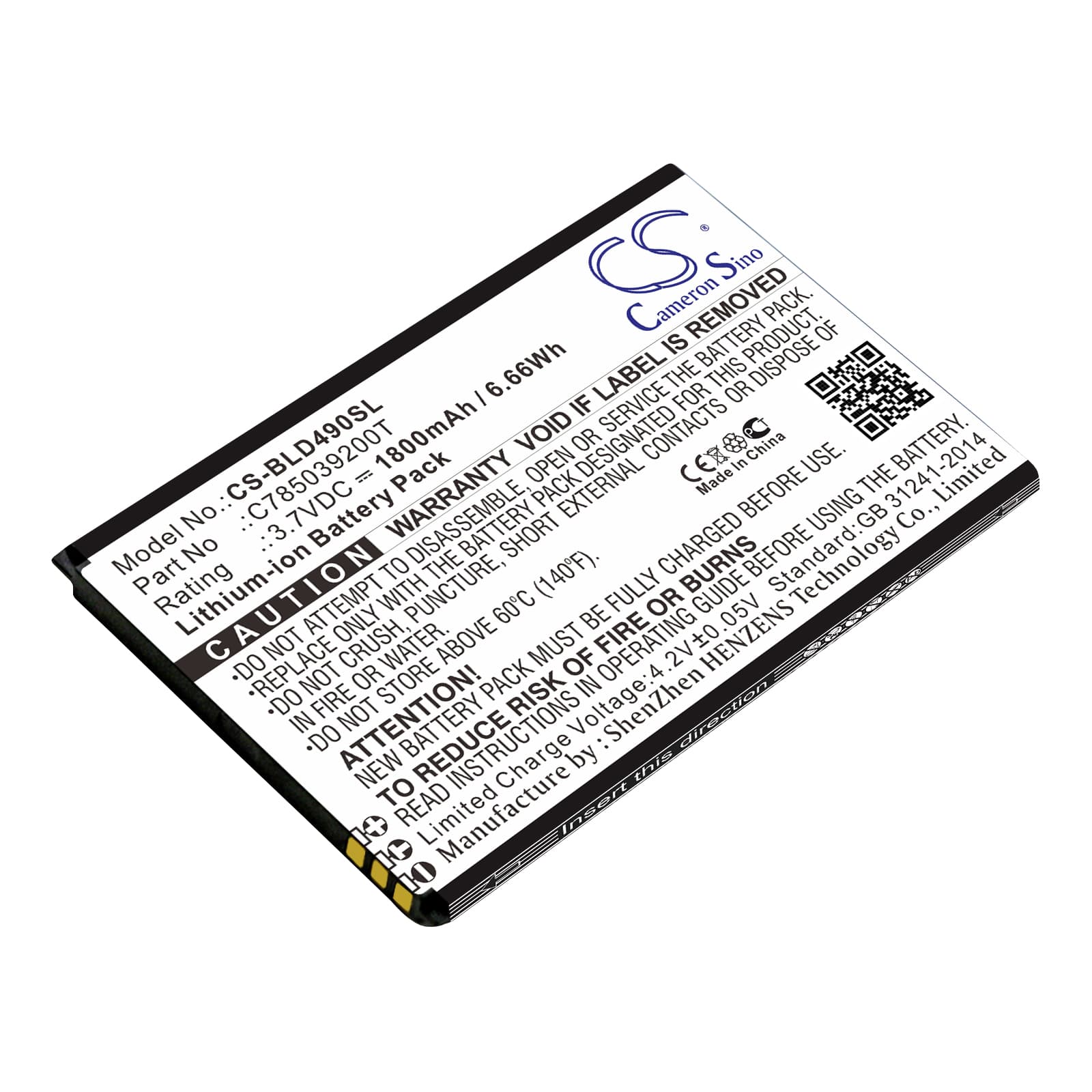 Replacement Battery for BLU Dash G - CS-BLD490SL-1.jpg